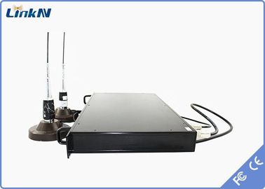 Penerima Video COFDM FHD 1U Antena Ganda yang Dipasang di Kendaraan Keamanan Tinggi AES256 Latensi Rendah