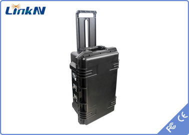 Penerima COFDM 4-Saluran HDMI CVBS H.264 dengan Baterai &amp; Layar Enkripsi AES256 DC 12V