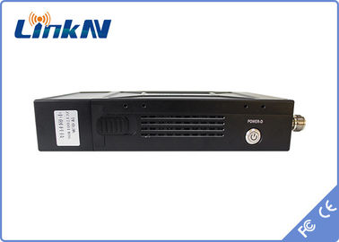 Pemancar Video Polisi COFDM QPSK HDMI &amp; CVBS H.264 Delay Rendah Enkripsi AES256 Dengan Baterai