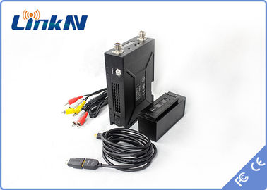 Pemancar Video Militer 2W COFDM QPSK HDMI &amp; CVBS H.264 Enkripsi AES256 Keterlambatan Rendah
