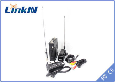 1-3km Pemancar Video Polisi COFDM QPSK HDMI &amp; CVBS H.264 Delay Rendah Enkripsi AES256