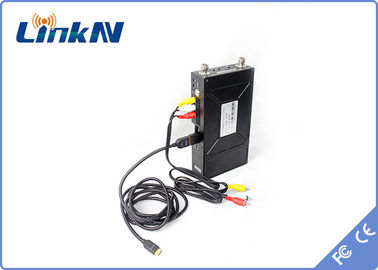 Manpack Portabel AES256 COFDM Pemancar Video Digital PSK HDMI &amp; CVBS H.264 Delay Rendah Enkripsi AES256