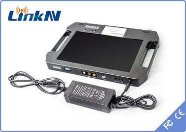 Taktis Portabel COFDM Video Receiver Bertenaga Baterai FHD dengan Tampilan Diversity Reception AES256 2-8MHz Bandwidth