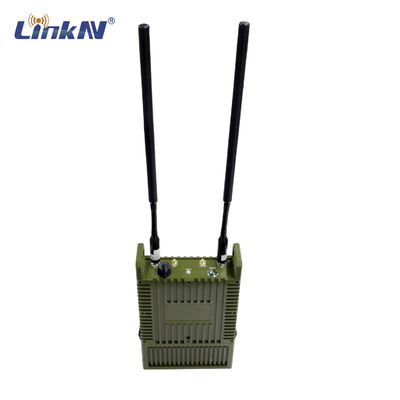 Taktis Militer IP66 MESH Radio Multi-hop 82Mbps MIMO 10W Enkripsi AES Daya Tinggi dengan Baterai