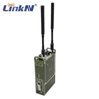 Taktis Data Video Radio IP MESH MANET 4W MIMO 4G GPS/BD PPT WiFi AES Enkripsi dengan Indikator LCD Bertenaga Baterai