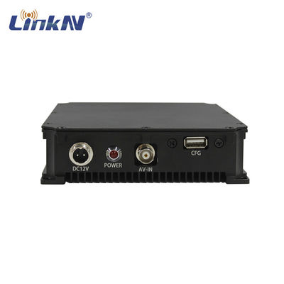 UGV Wireless Analog NTSC PAL Pemancar Video COFDM QPSK AES Enkripsi Penundaan Rendah 300-2700MHz
