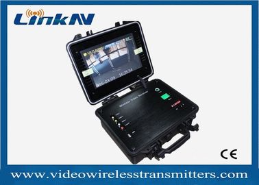 Penerima Video COFDM Portabel HDMI CVBS 2-8MHz Bandwidth AES256 Enryption H.264 dengan Baterai