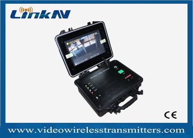 1-Channel Portable COFDM Video Receiver HDMI CVBS AES256 Enryption 2-8MHz Low Delay dengan Baterai