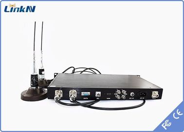 Penerima COFDM yang Dipasang di Kendaraan Militer yang Tangguh HDMI SDI Keamanan Tinggi AES256 Antena Ganda Encrytpion Penundaan Rendah