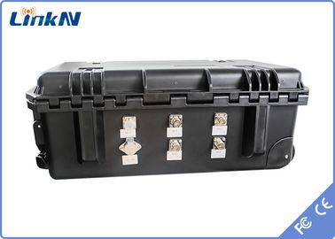 Polisi 4-Channel IP65 COFDM Video Receiver dengan Baterai &amp; Tampilan Enkripsi AES256 Low Delay
