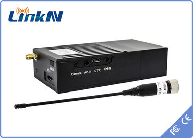 Mini Spy Video Transmitter Polisi Militer COFDM Keterlambatan Rendah H.264 Keamanan Tinggi Enkripsi AES256 Bertenaga Baterai