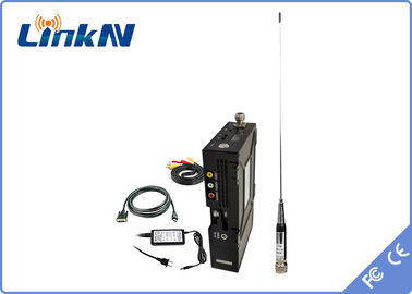2km Pemancar Video FHD Taktis Modulasi COFDM H.264 Encoding Keamanan Tinggi Enkripsi AES256