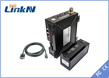 Penerima COFDM Militer Taktis 1U Rack Mount HDMI CVBS SDI AES256 Enkripsi Antena Ganda