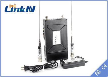 Pemancar Video COFDM Taktis Polisi Enkripsi 2W Daya AES256 Tunda Rendah 300-2700MHz