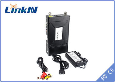 Pemancar Video NLOS Taktis Militer COFDM HDMI &amp; CVBS AES256 Enkripsi Interkom Dua Arah Keterlambatan Rendah