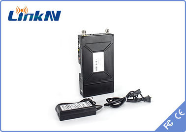 Pemancar Video Portabel Militer COFDM HDMI & CVBS AES256 Enkripsi Interkom Dua Arah