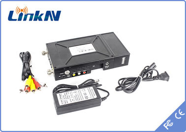 Pemancar Video COFDM Taktis Polisi Enkripsi 2W Daya AES256 Tunda Rendah 300-2700MHz