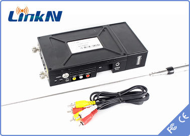 Pemancar Video NLOS Taktis Militer COFDM HDMI &amp; CVBS AES256 Enkripsi Interkom Dua Arah Keterlambatan Rendah