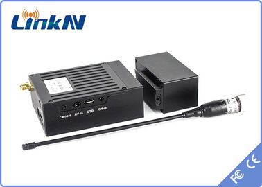 LKAV1519 Detektif Mini Video Transmitter 1km COFDM Low Delay H.264 High Security AES256 Encryption Baterai bertenaga