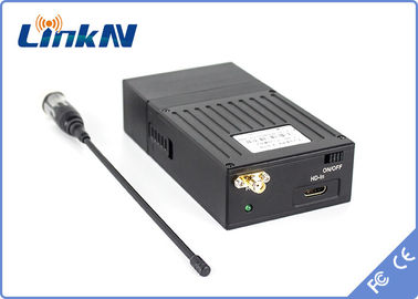 1km Pemancar Video Mata-mata COFDM Keterlambatan Rendah H.264 Keamanan Tinggi Enkripsi AES256 200-2700MHz