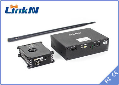 10km UAV Data Link Pemancar &amp; Penerima COFDM Enkripsi HDMI &amp; CVBS AES256 300-2700MHz