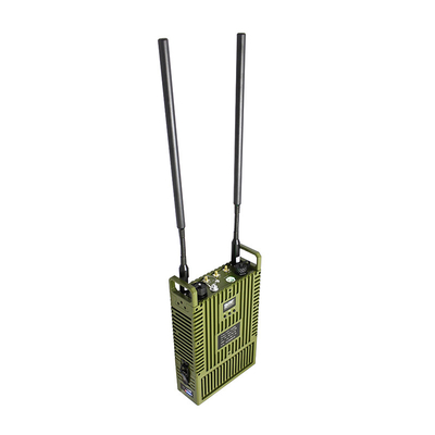 Manpack militer MANET Radio 43dBm AES256 FHSS Frekuensi melompat AES256