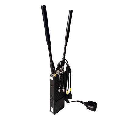 Taktis IP Mesh Radio Video Suara Interkom 4W Output Daya AES256 80Mbps 350MHz-4GHz Dapat Disesuaikan