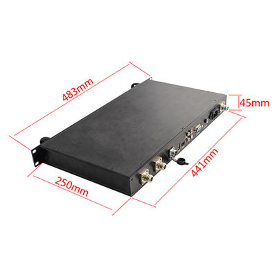 Rak Penerima Video COFDM Taktis Mount Keamanan Tinggi AES256 300-2700MHz