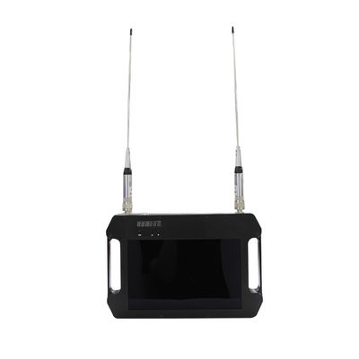 COFDM Receiver FHD dengan Baterai &amp; Tampilan Warna Sensitivitas Tinggi Dual Antenna AES256 DC 12V