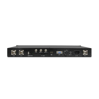 1U Shipborne COFDM Video Receiver FHD HDMI SDI CVBS Diversity Reception Latensi Rendah DC-12V