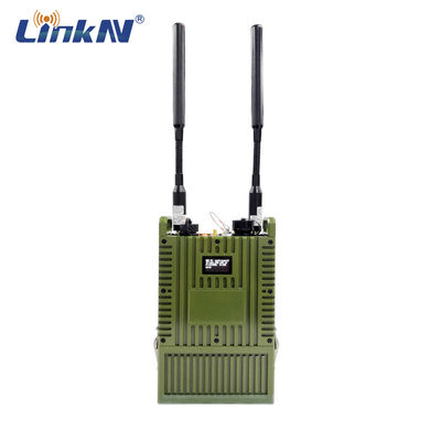 Radio IP66 MESH yang kokoh Mendukung 4G GPS/BD PPT WiFi AES Enkripsi dengan Baterai dan Indikator LCD