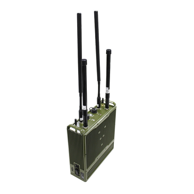 Taktis IP66 10W MESH Radio Mengintegrasikan Enkripsi AES Stasiun Basis 10W LTE dengan Baterai