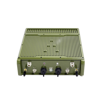 Taktis IP66 40dBm MESH Radio Mengintegrasikan Enkripsi AES Stasiun Basis 40dBm LTE dengan Baterai