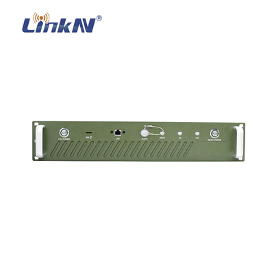 Kendaraan 4G LTE Base Station 2U IP Mesh Radio 43dBm AES Encryption GPS / BD